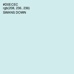 #D0ECEC - Swans Down Color Image